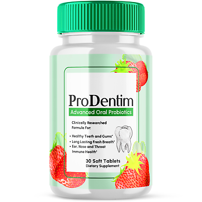 #ad Prodentim Soft Tablets Chewable Probiotic For Gums Teeth Dental Health 30 ct