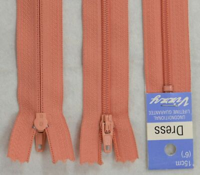 #ad Vizzy Dress Zip 15cm Colour 24 LOBSTER A Quality Brand Name Zipper.