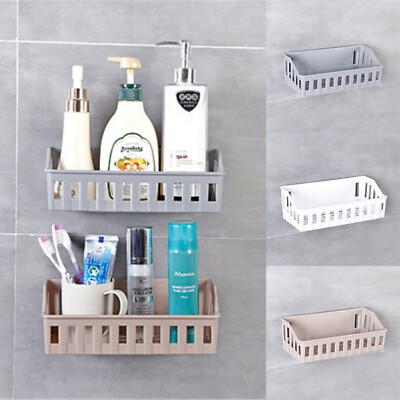 #ad Holder Shelf Suction Shampoo Storage Basket Basket Bathroom Shower Caddy Holder