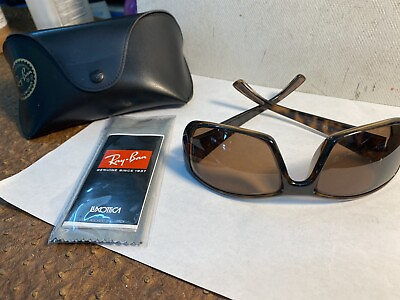 #ad Ray Ban RB 4149 710 57 3P Polarized Vision Tortoise Sunglasses Italy Excellent