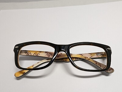 #ad Ray Ban Eyeglasses Frames Only RB 1531 3802 46 16 125 Dark Brown Plastic