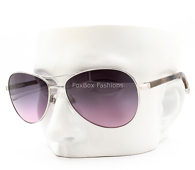 #ad Chanel 4201 124 90 Aviator Sunglasses Polished Silver Purple Gradient CC Logo