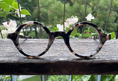 #ad Men’s Round Glasses Women’s Round Gray Tortoise Eyeglasses Acetate Round Eyewear