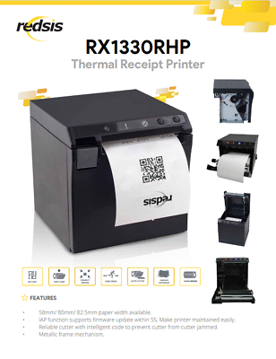 #ad 80mm USBLANCASH D port auto cutter thermal receipt printer Kitchen Restaurant