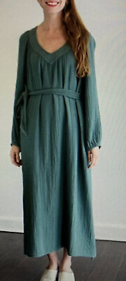 #ad Xirena Layne Gauze Dress Evergreen Size XS BNWT