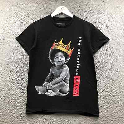 #ad The Notorious BIG T Shirt Men#x27;s Small S Short Sleeve Crew Neck Graphic Black