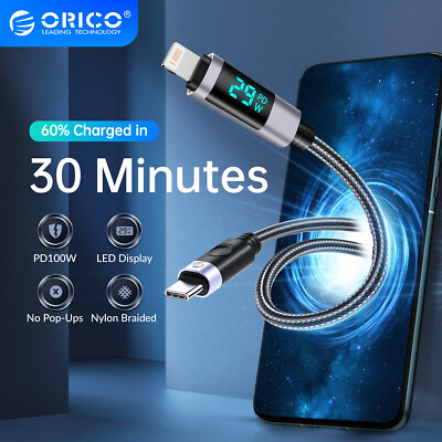 #ad ORICO USB C to USB C Cable PD 100W Fast Charge Quick Charging Cable For Macbook