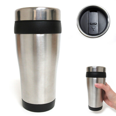 #ad 16oz Cup Insulated Coffee Travel Mug Stainless Steel Double Wall Thermo Tumbler