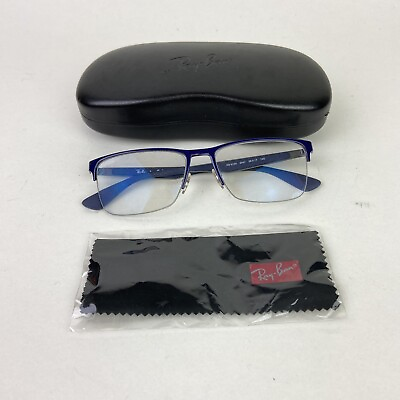 #ad #ad Ray Ban RB335 2947 Reading Eyeglasses Frame 56 □ 17 145 Blue Gray W Case READ