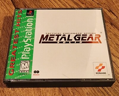 #ad *READ DESC* Metal Gear Solid Greatest Hits Sony PlayStation 1 1999 CIB