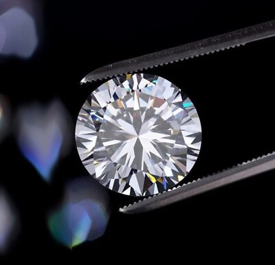 #ad Loose CVD Lot Lab Grown Diamond 5 mm Round D F IF Certified Diamond