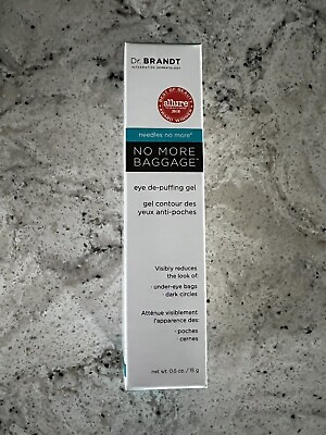 #ad NEW IN BOX Dr.Brandt Skin Care Needles No More Baggage Eye Depuffing Gel 0.5oz