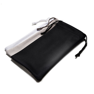 #ad Drawstring Case Phone Glasses Sunglasses Pocket Pouch Bulk Wallet Soft Soild Bag