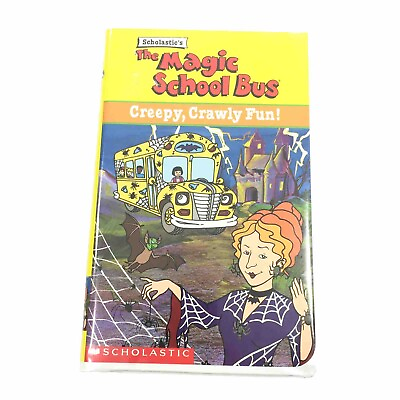 #ad Vintage Scholastic The Magic School Bus VHS Movie Tape Creepy Crawly Fun