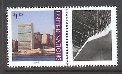 #ad U.N. 2013 Personalized UN New York $1.10 cent single with Label MNH 3 $2.50