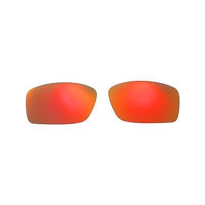 #ad Walleva Fire Red Polarized Lenses For Oakley Square Wire II OO4075 Series $17.99