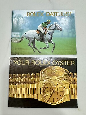 #ad Authentic Vintage Rolex Datejust President Booklet Manual Set Your Oyster