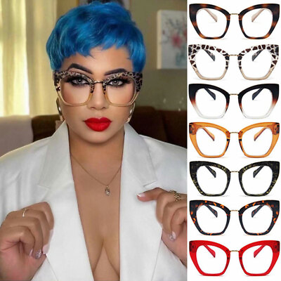 #ad Fashion Computer Blue Light Blocking Glasses for Women Cat Eye Glasses Frames