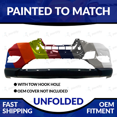 #ad NEW Painted To Match Unfolded Front Bumper For 2017 2018 2019 2020 Nissan Rogue