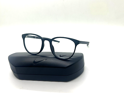 #ad NEW NIKE 7128 003 MATTE BLACK OPTICAL Eyeglasses FRAME 50 20 145MM WITH CASE
