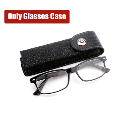 #ad Presbyopic Glasses Case Leather Glasses Box Suitable for Narrower Glasses