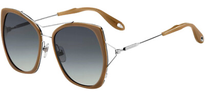 #ad Givenchy Women#x27;s Brown Palladium Butterfly Sunglasses GV7031S 0U0J HD Italy