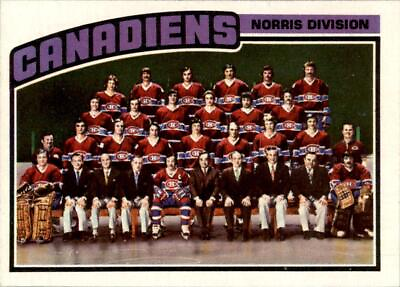 #ad 1976 Topps #141 Montreal Canadiens Team Checklist EX MT