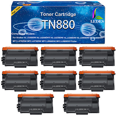 #ad High Yield TN880 Toner Cartridge For Brother HL L6200DW MFC L6300DW L6700DW LOT