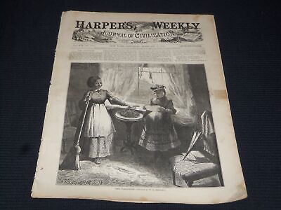 #ad 1872 FEBRUARY 17 HARPER#x27;S WEEKLY MAGAZINE NICE ILLUSTRATED COVER O 14452