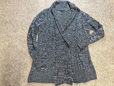 #ad Torrid Womens Open Front Cardigan Duster Gray Marled Size 0 Large
