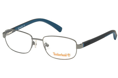 #ad Timberland TB1637 008 Silver Optical Metal Eyeglasses Frame 56 17 145 1637