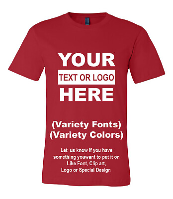 #ad Personalized Custom T Shirt Customized w Text Logo