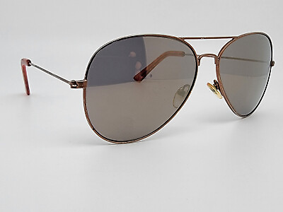 #ad Cole Haan C6068 51 Bronze Frame Gold Mirror Lens Aviator Sunglasses 62 16 140