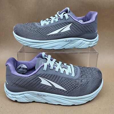 #ad Altra Torin 4.5 Womens Size 6.5 Gray Purple Teal Knit Plush Running Shoes $38.00