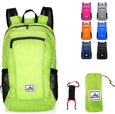 #ad Hiking BackpackUltra Light 20L Waterproof Folding Sports Lightweight Green