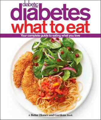 #ad Diabetic Living Diabetes What to Eat Spiral bound GOOD