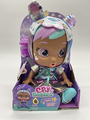 #ad Cry Babies Stars Lilly 12quot; Baby Doll with Light Up Eyes BRAND NEW