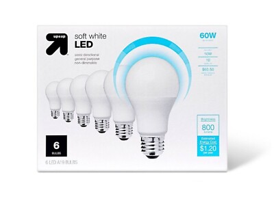 #ad 60W 6pk LED Soft White Light Bulb Upamp;Up™