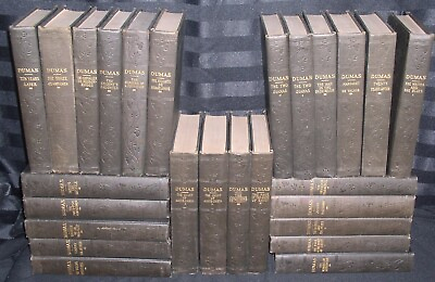 #ad Alexandre Dumas The Works Of In 25 Volumes P.F. Collier amp;Son Complete Ca.1900s