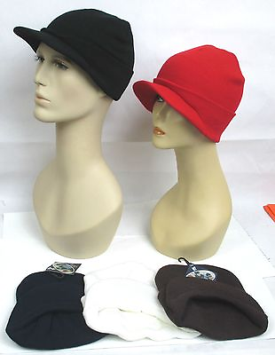 #ad PICK 1 WINTER WARM KNIT HAT WITH PEAK UNISEX ONE SIZE