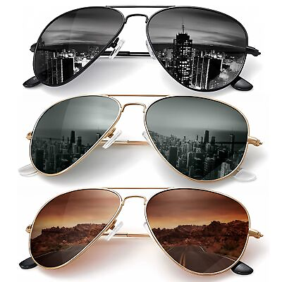 #ad #ad Classic Aviator Sunglasses for Men Women Driving Sun glasses Polarized Lens U...