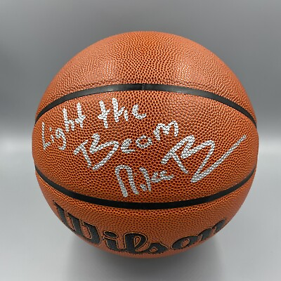 #ad Mike Brown Signed Autographed Wilson NBA Basketball Beckett BAS Light the Beam