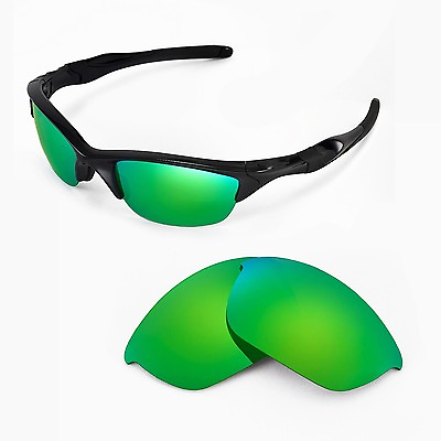 #ad New Walleva Polarized Emerald Replacement Lenses For Oakley Half Jacket 2.0