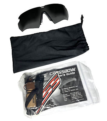 #ad USGI Military ESS Crossbow Glasses 2.4mm Replacement Lens Kit Smoke Grey NEW $21.90