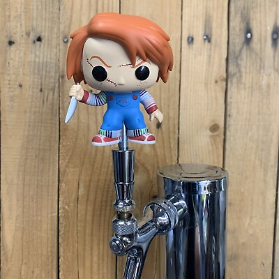 #ad Child’s Play Chucky Beer Keg TAP HANDLE Horror Movie Party Halloween Doll