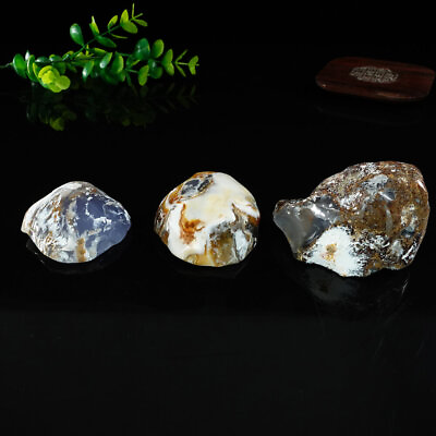 #ad Blue Chalcedony Irregular Polish Specimen Natural Crystal Energy Stone 55 65mm