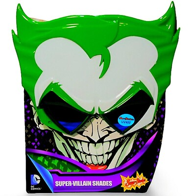 #ad Sunstaches Adult Sunglasses DC Comics Joker Mask Sun Staches New
