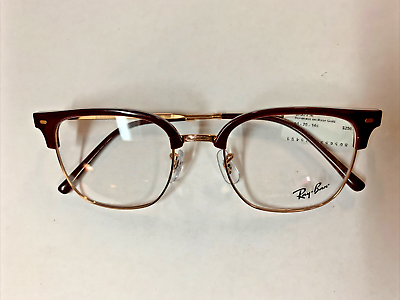 #ad 51mm New Ray Ban RB7216 8209 Clubmaster Eyeglasses Burgundy Rose Gold 51 20 145