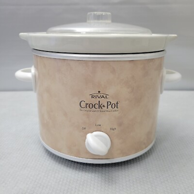 #ad Rival 2 Qt Quart Small Crock Pot Stoneware Slow Cooker Model SCR200.