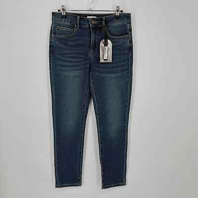 #ad Kendall amp; Kylie Kontent NEW Mid Rise Crop Jeans Dark Wash Juniors#x27; Sz 9 10 Blue